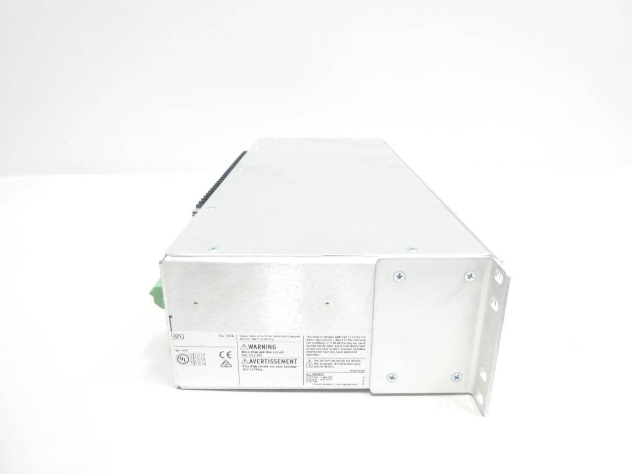 Sel SEL-351A 0351A0H0X3B54X1 Distribution Protection System 48/125v-dc 120v-ac