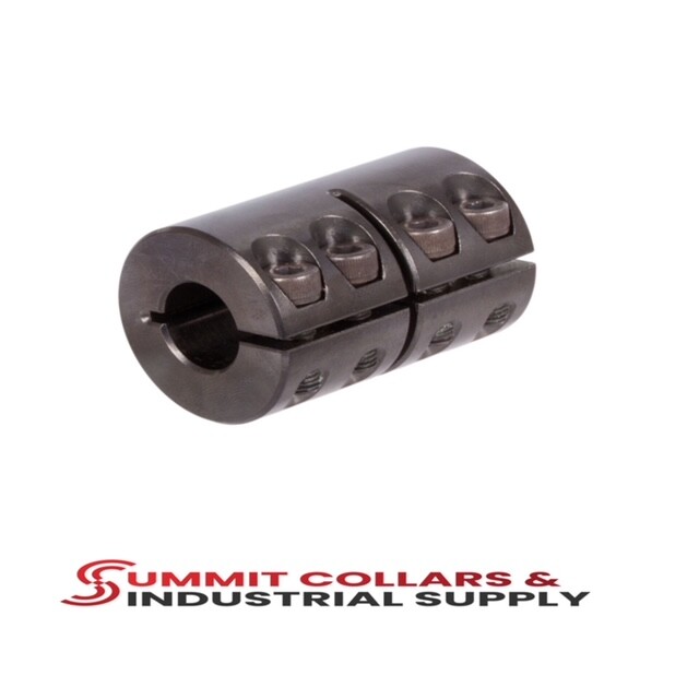 1CC-112-112-KW 1-1/8″ bore SPLIT – Clamp Coupling, BLACK OXIDE, FREE SHIPPING
