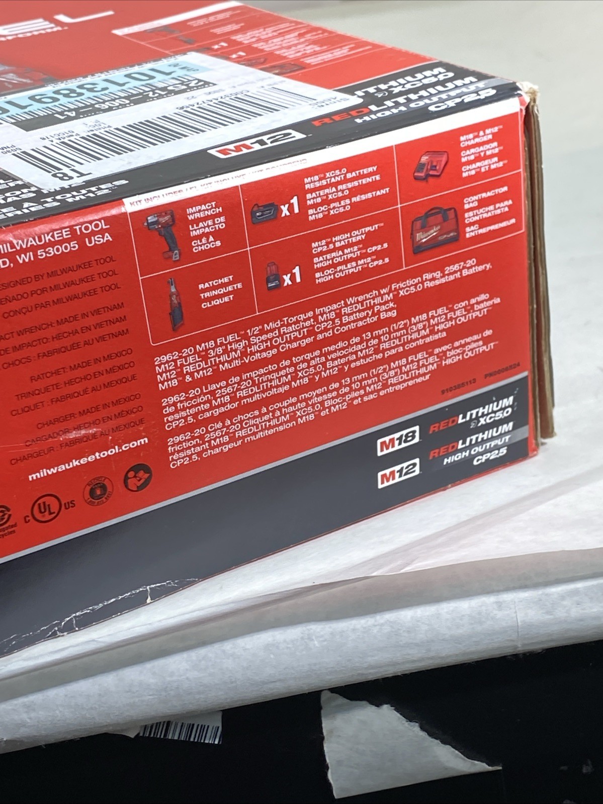 Milwaukee 3890-22 M18 FUEL & M12 FUEL 2-Tool Cordless Combo Kit