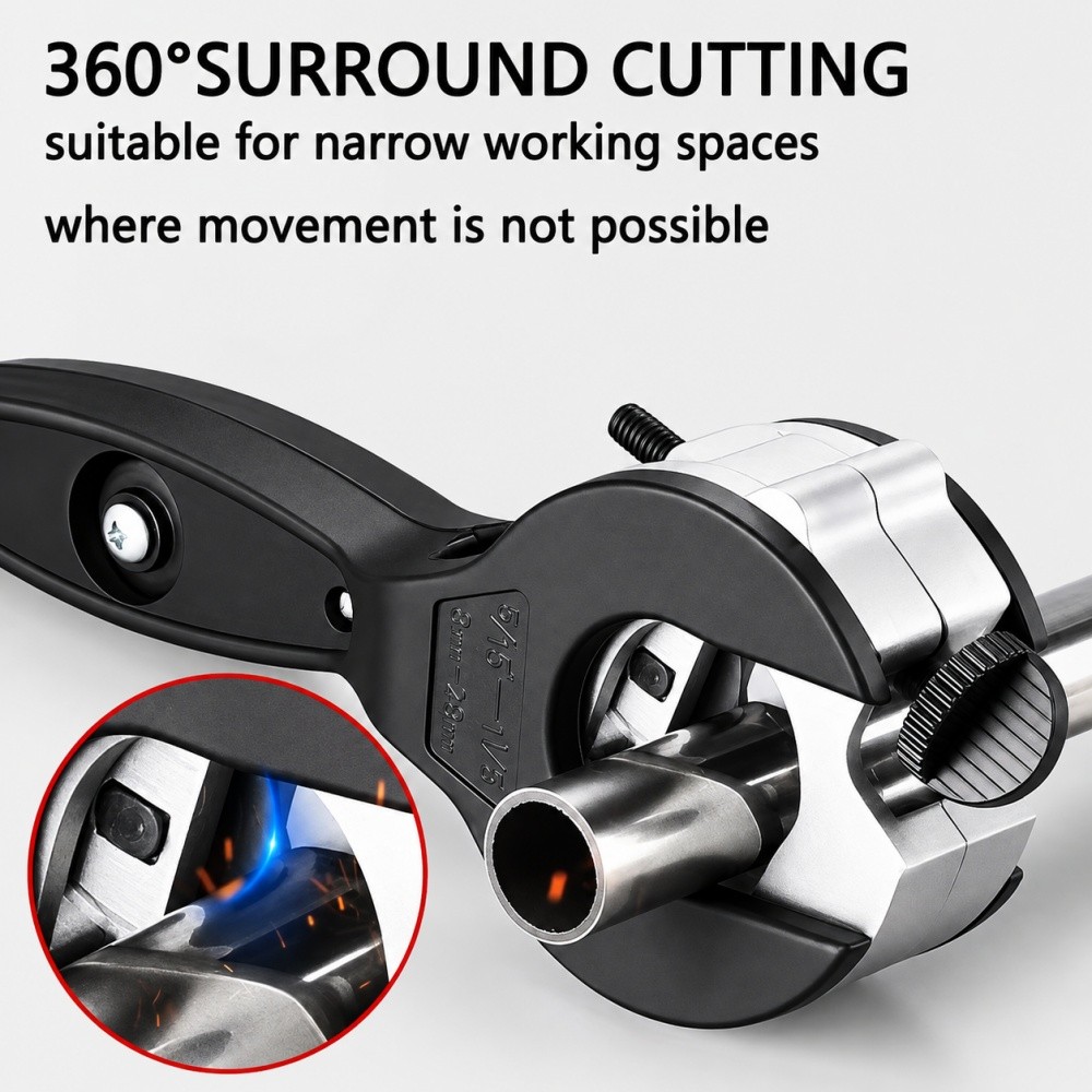 Heavy Duty Ratchet Pipe Cutter Tool for Cutting PVC PPR PE Copper Steel Metal