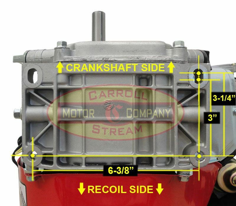 New 6.5HP Gas Engine Motor Recoil Start Fast Free Shipping! Horizontal 212cc