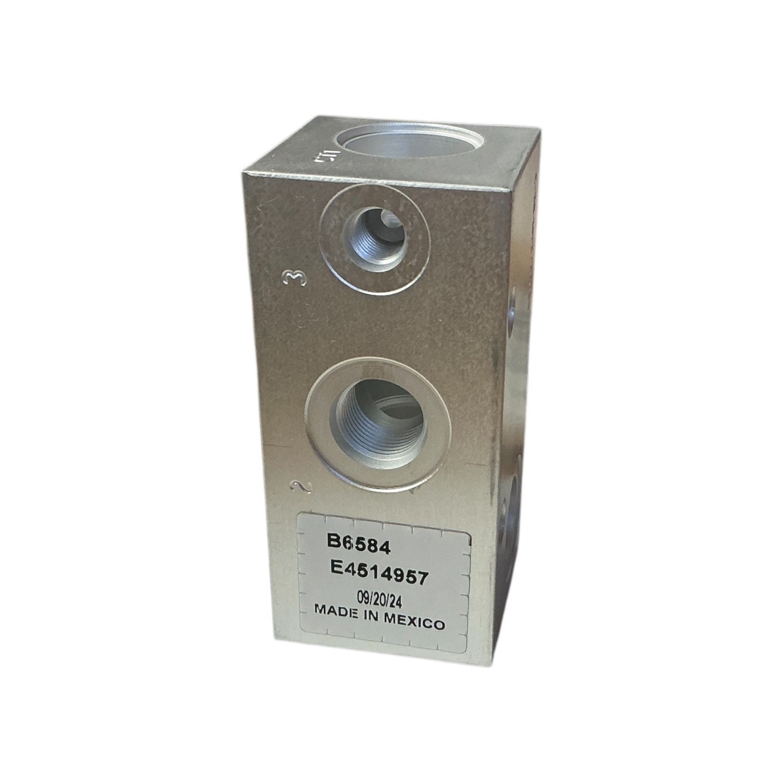 B6584 Hydraulic Valve Manifold Body Aluminum 1/2 SAE 1DS 1PA 1XPSX-8T