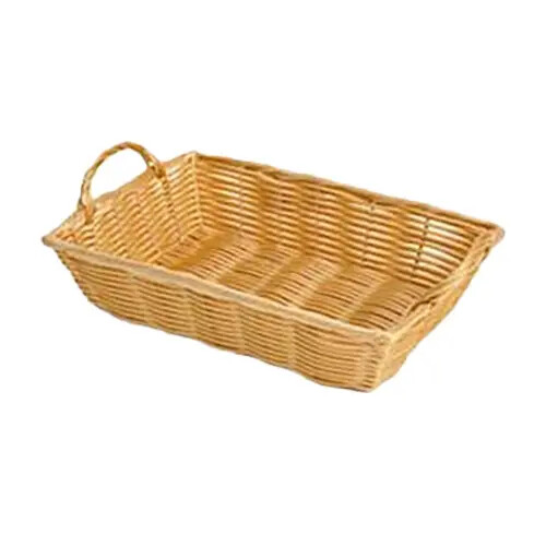 Thunder Group 12″ x 9″ x 3″ Natural Tan Polyproylene Rectangular Basket