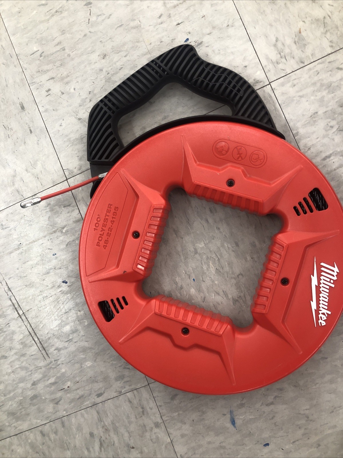 Milwaukee 48-22-4195 30m Polyester Fish Tape – Red