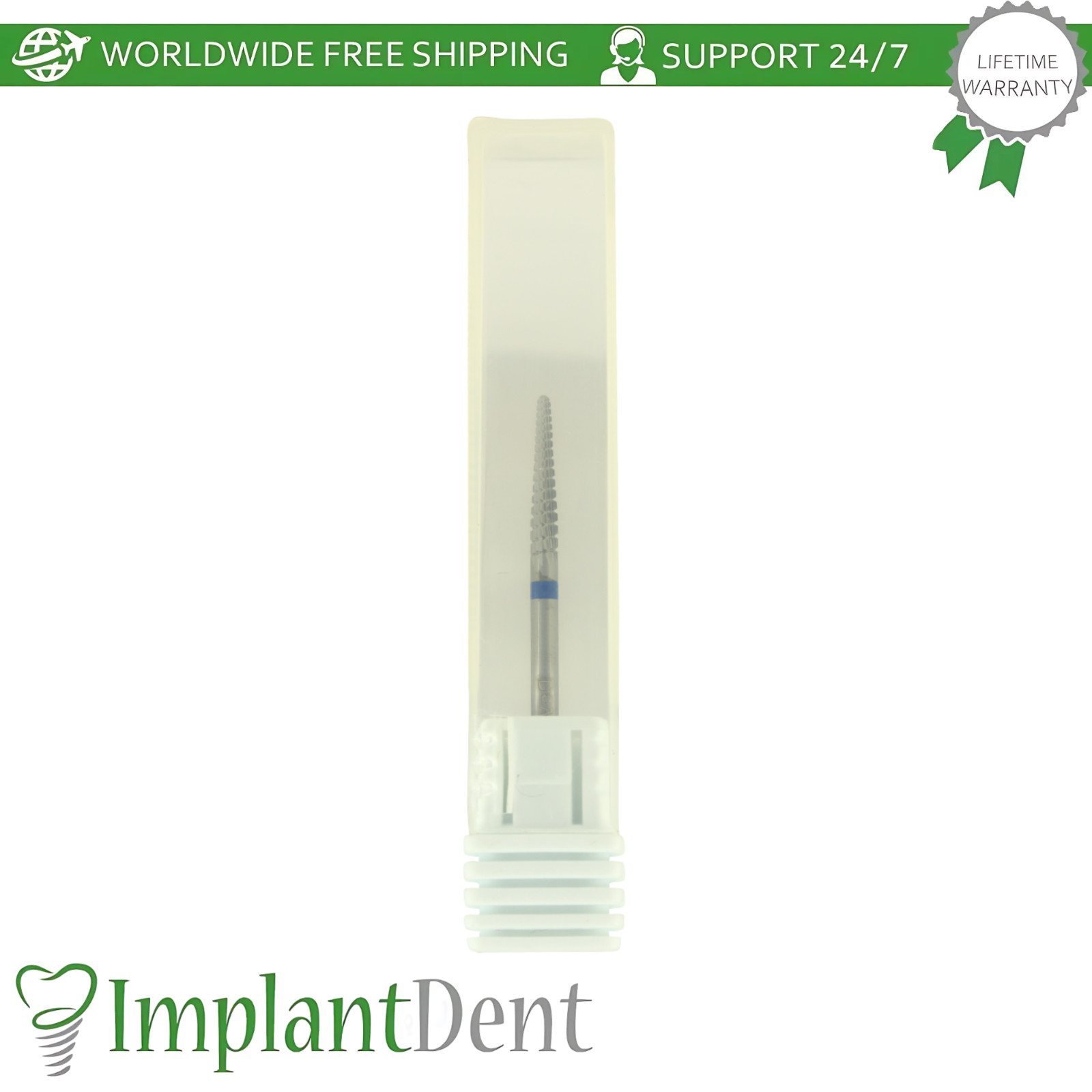 Dental Spiral Cut Standard Carbide Ø2.3mm x 14.5mm Bur 5001201 Dentistry Tool