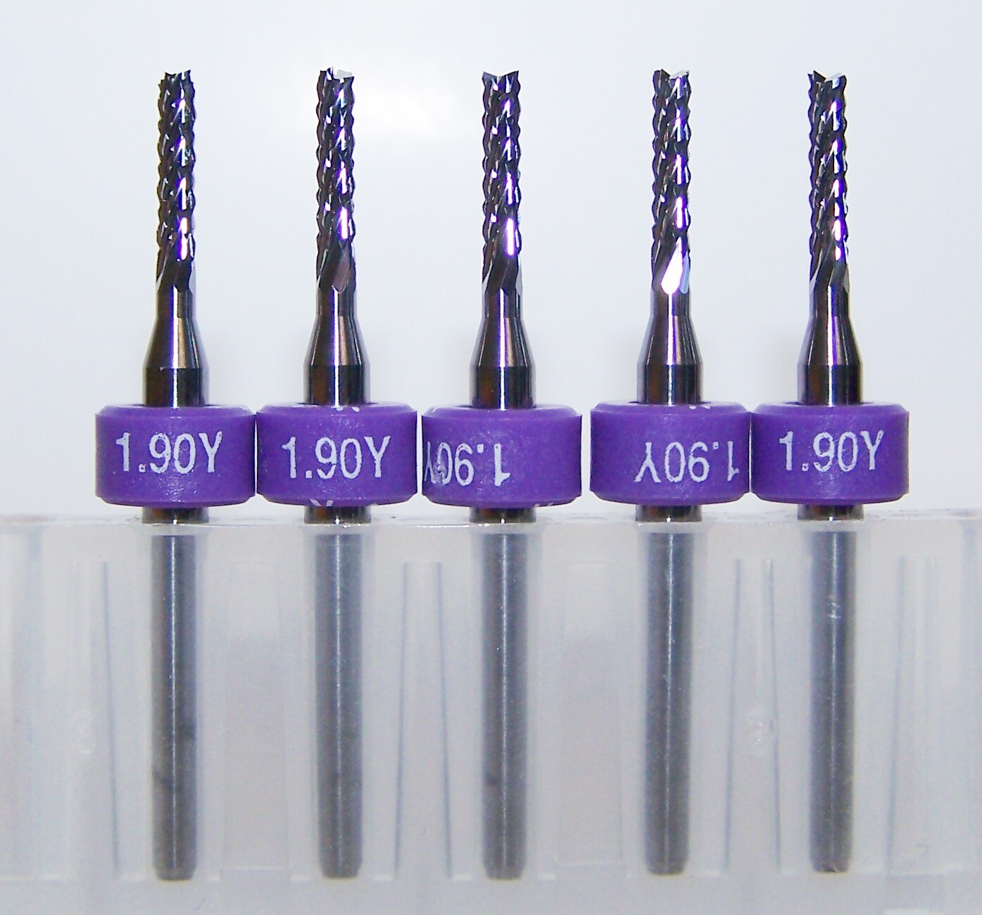 (5) 1.90mm (.0748″) DIAMOND CUT CARBIDE ROUTER BURRS, FT W RINGS 2100.0748.315