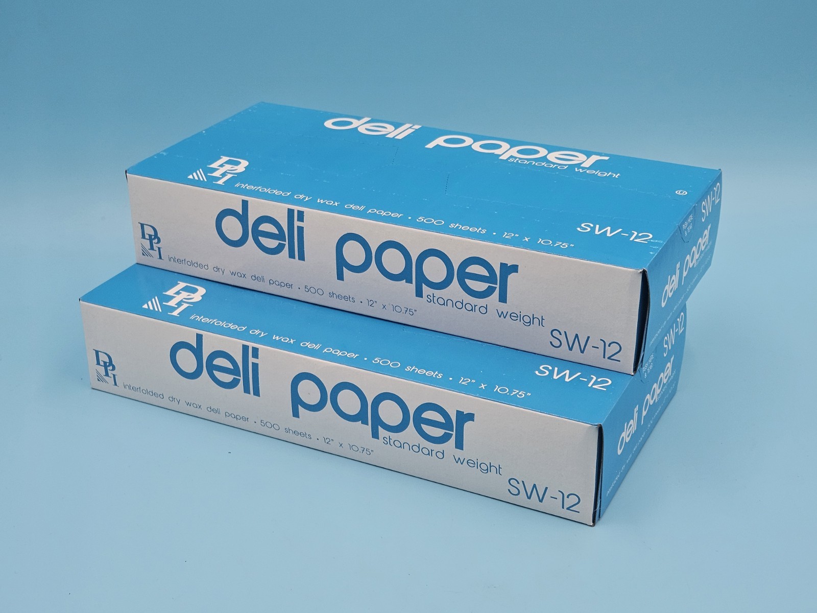 12″ X 10.75″ Dry Waxed Deli Paper Pop-Up Sandwich Food Wrap Sheets 2-Pack of 500