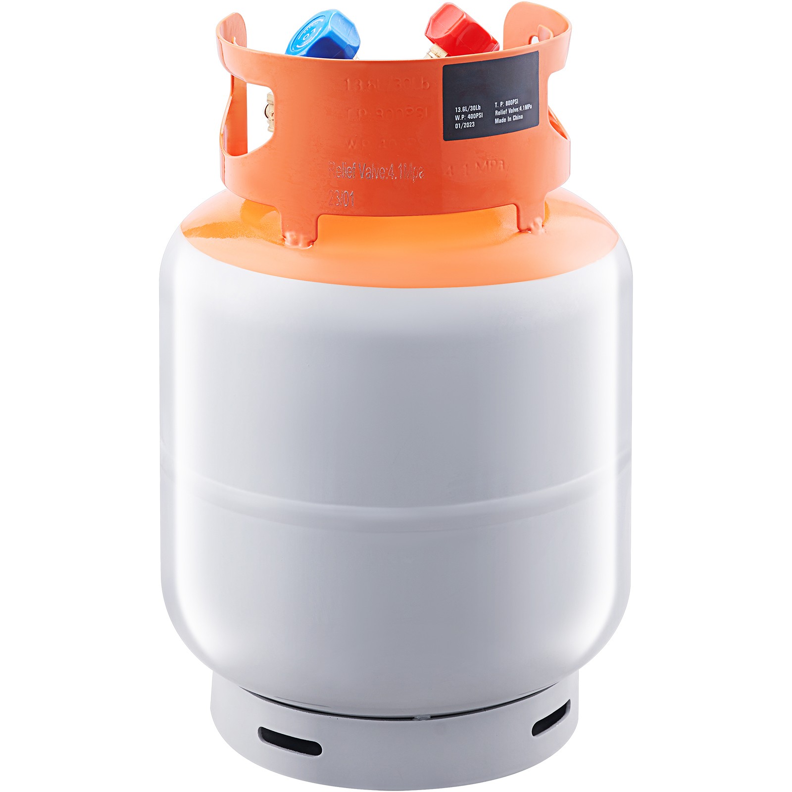 VEVOR Refrigerant Recovery Reclaim 30lb Cylinder Tank with Floating Switch