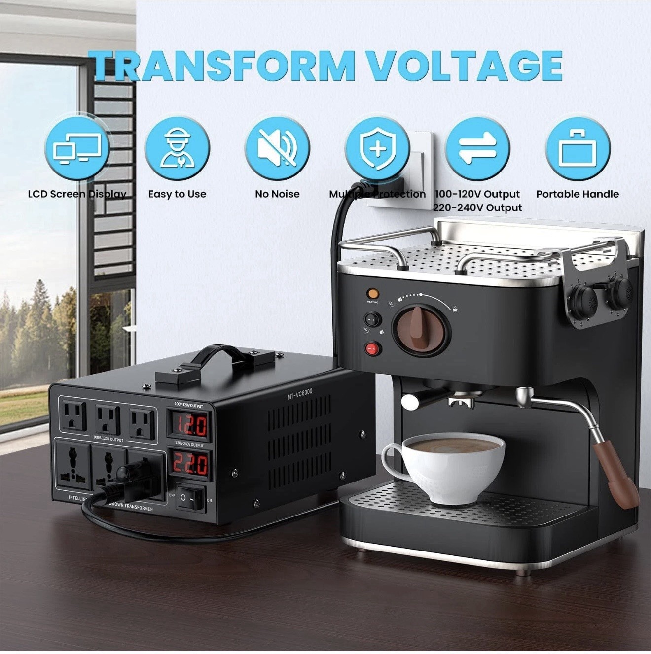 MT-BYQ-2025 6000W Industrial Voltage Converter Transformer | Step-Up & Step-Down