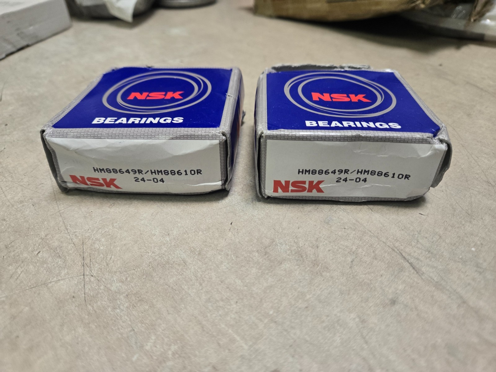 LOT OF 2 HM88649R/HM88610R NSK 34,93 x 72,23 x 25,4 mm TAP. ROLL. SINGLE ROW