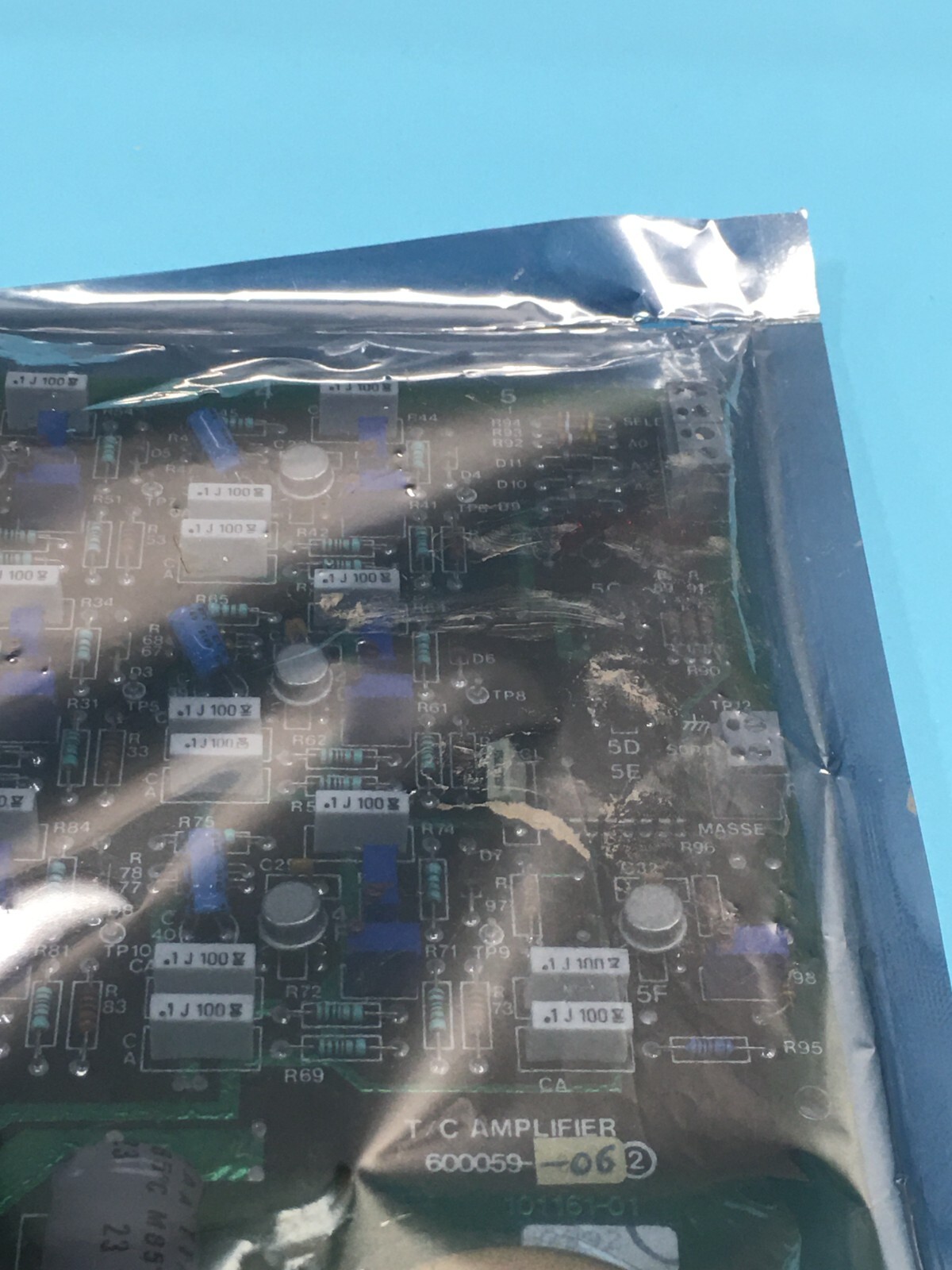 SVG Thermco 600059-06 T/C Amplifier PCB, 101161-01, 121182