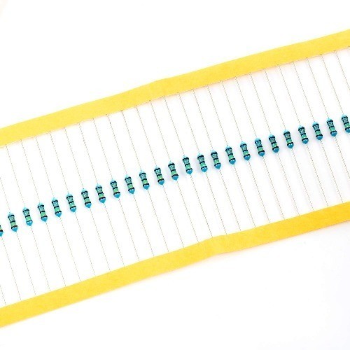 100pcs 1/4W 0.25W 24 Ohm 24R Metal Film Fixed Resistor 0.01 Tolerance Current