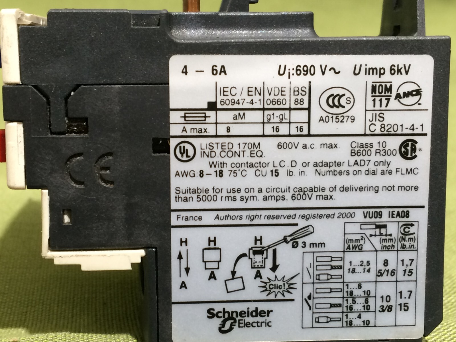 SQUARE D SCHNEIDER ELECTRIC LRD 10