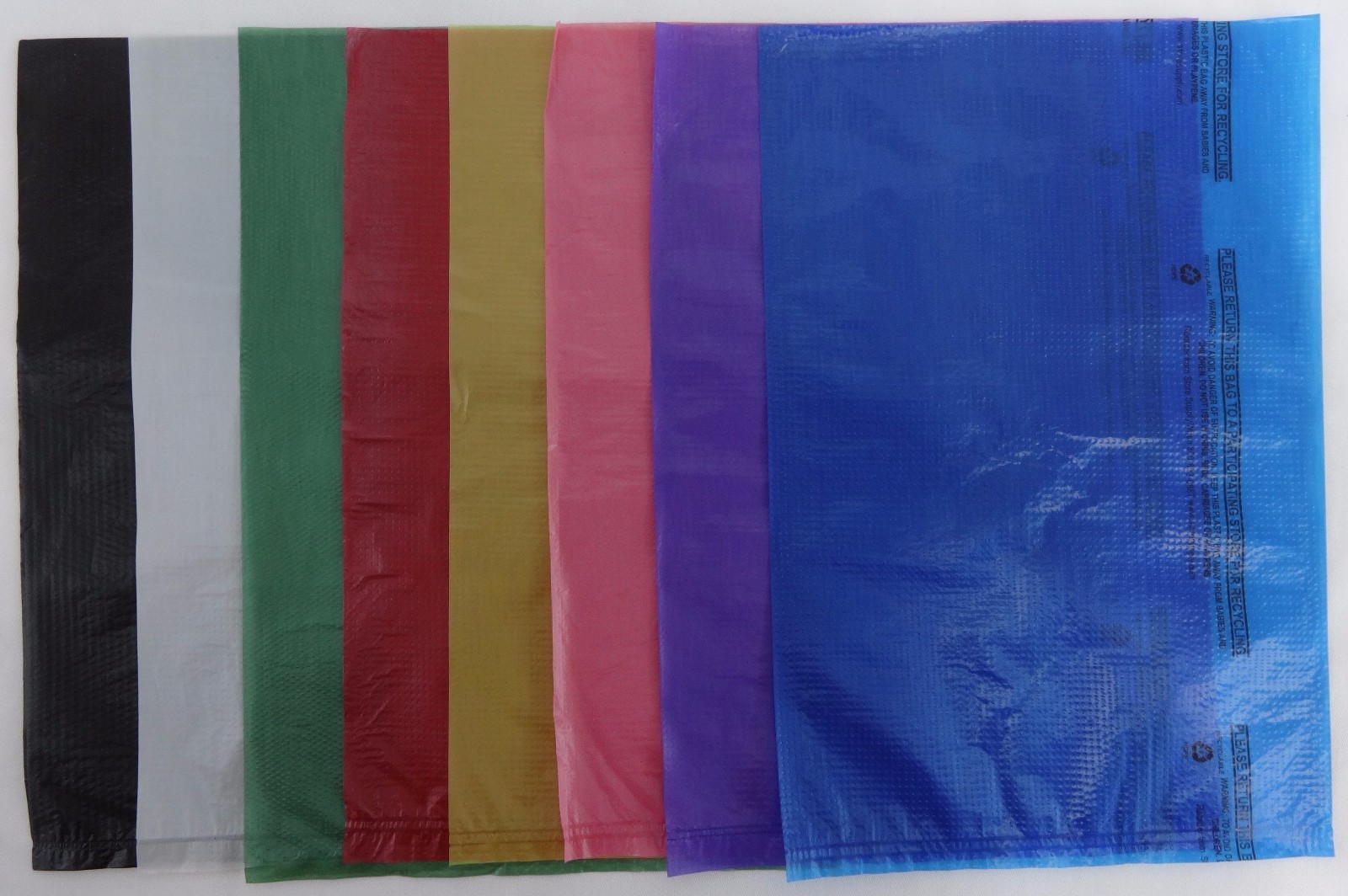 6 1/4″ x 9 1/4″ High-Density Plastic Merchandise Bag Variety of Colors & Qty.