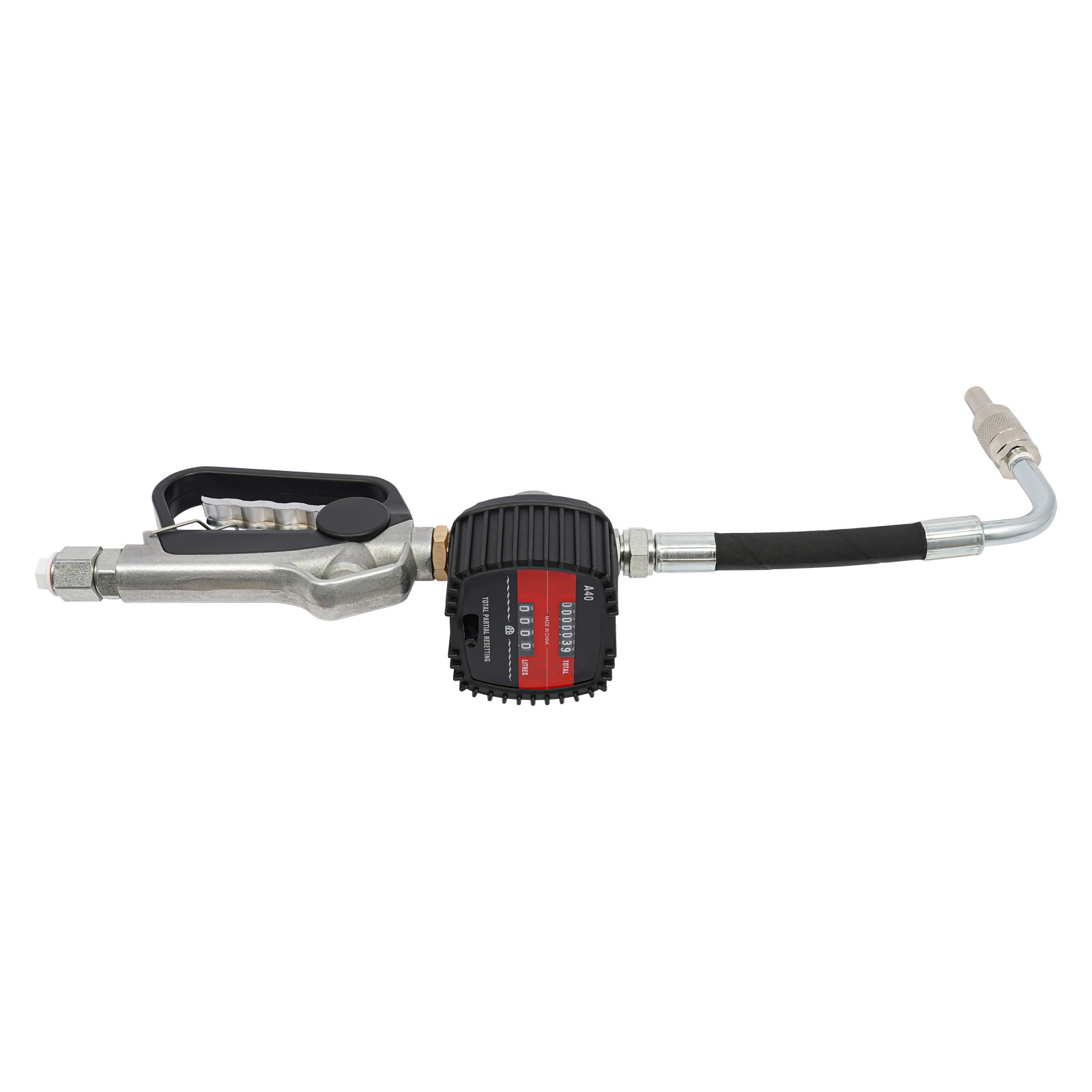 1/2» Oil Control Valve Meter Nozzle Aluminum Alloy Oil Dispensing Gun 1-30L/min