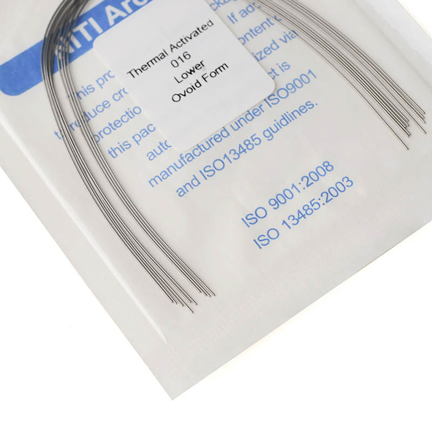 Dental Orthodontics Heat Thermal Activated Niti Arch Wire Ovoid/Nature AZDENT