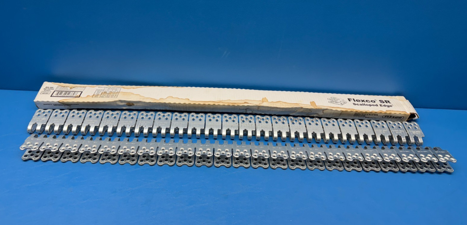 Flexco R6-SE-42/1050 SR Steel Scalloped Edge R6 Rivet Hinged Fasteners