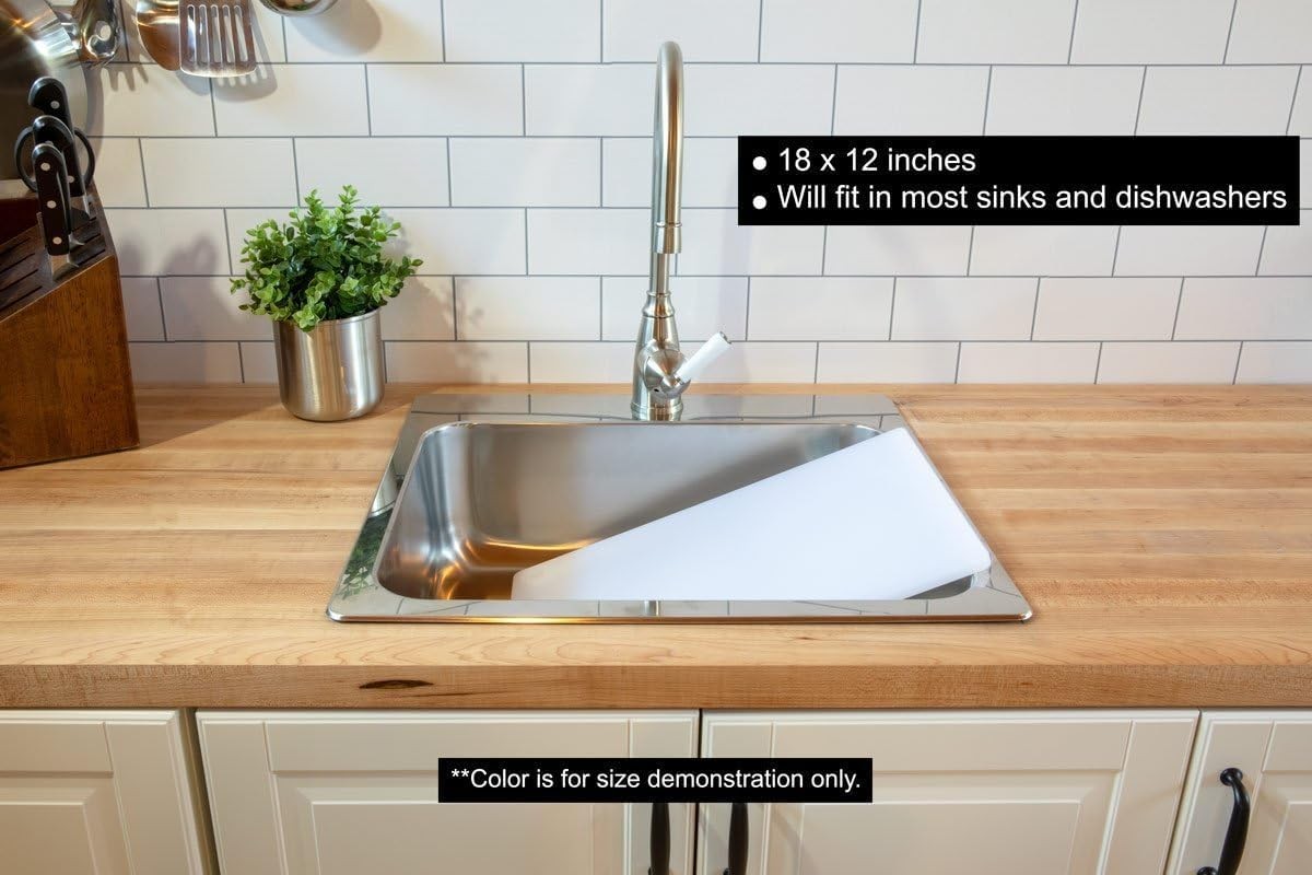 Thirteen Chefs Extra Large 24 x 18 Black Cutting Board – 18″L x 12″W, Green