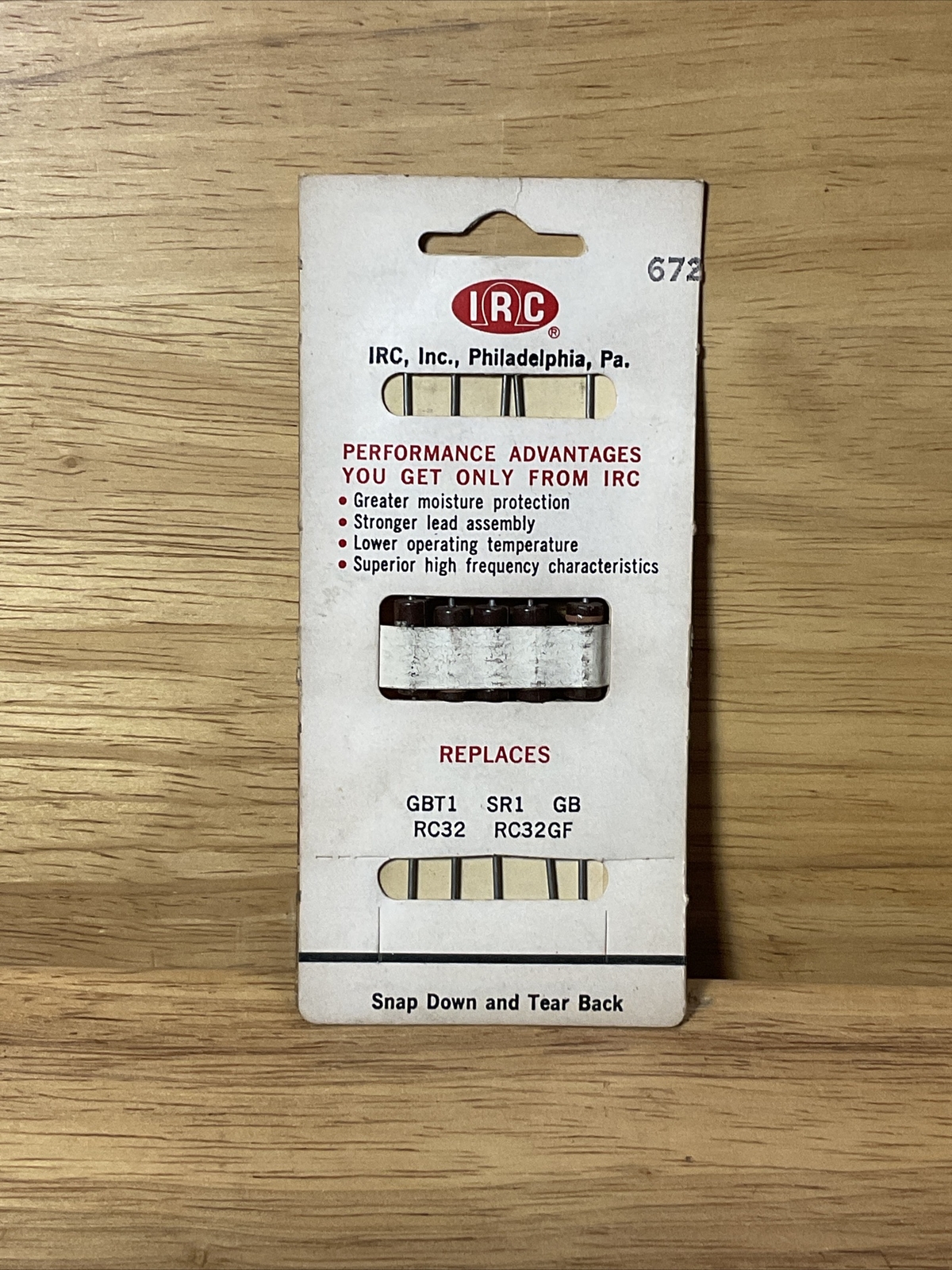 Vintage NOS IRC 1.2 Meg Ohm Resistor 1W Watt 10% Carbon Comp Mil-R-11 Style RC32