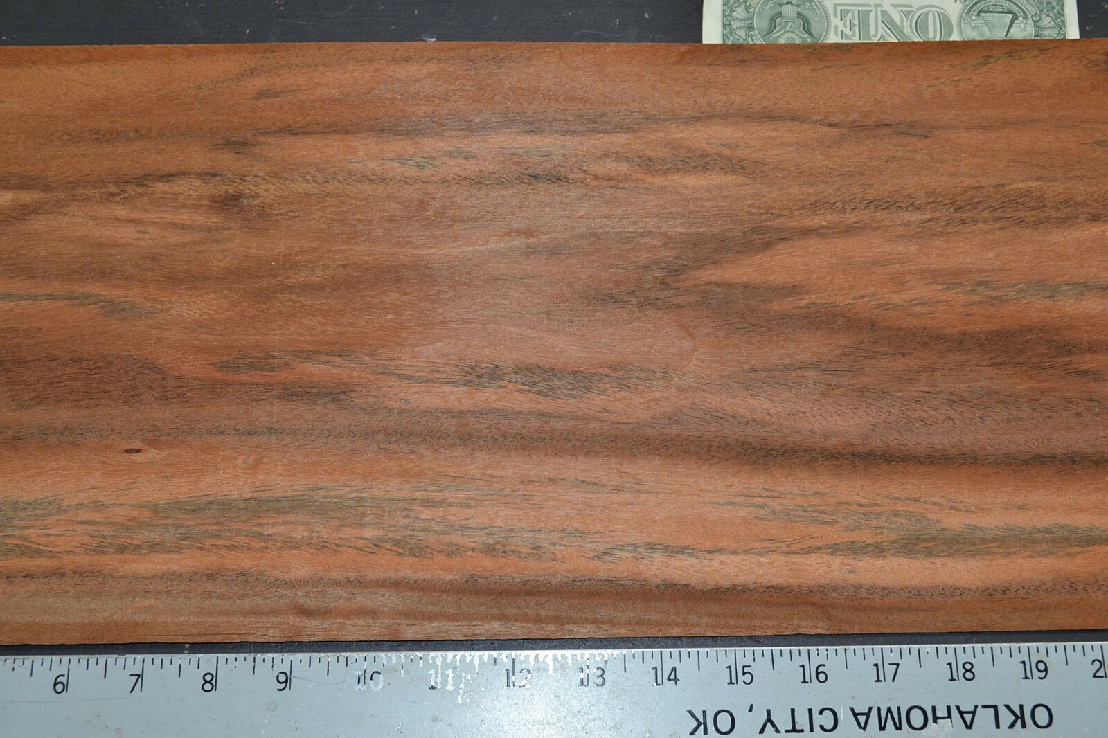 Tigerwood Raw Wood Veneer Sheet 9 x 35 inches 1/42nd UGLY! 7649-34