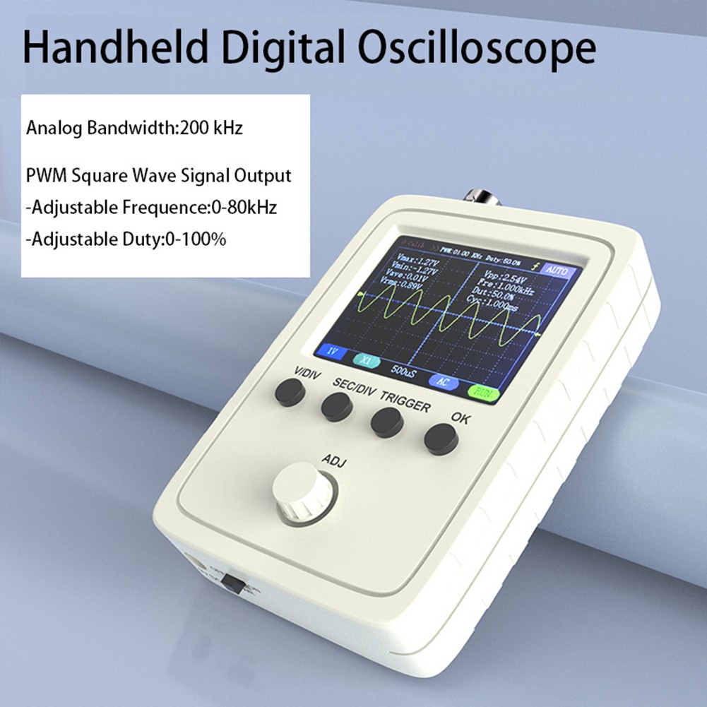 2.4in LCD Display DSO150 Digital Oscilloscope Assembled With Case Test Clip Kit
