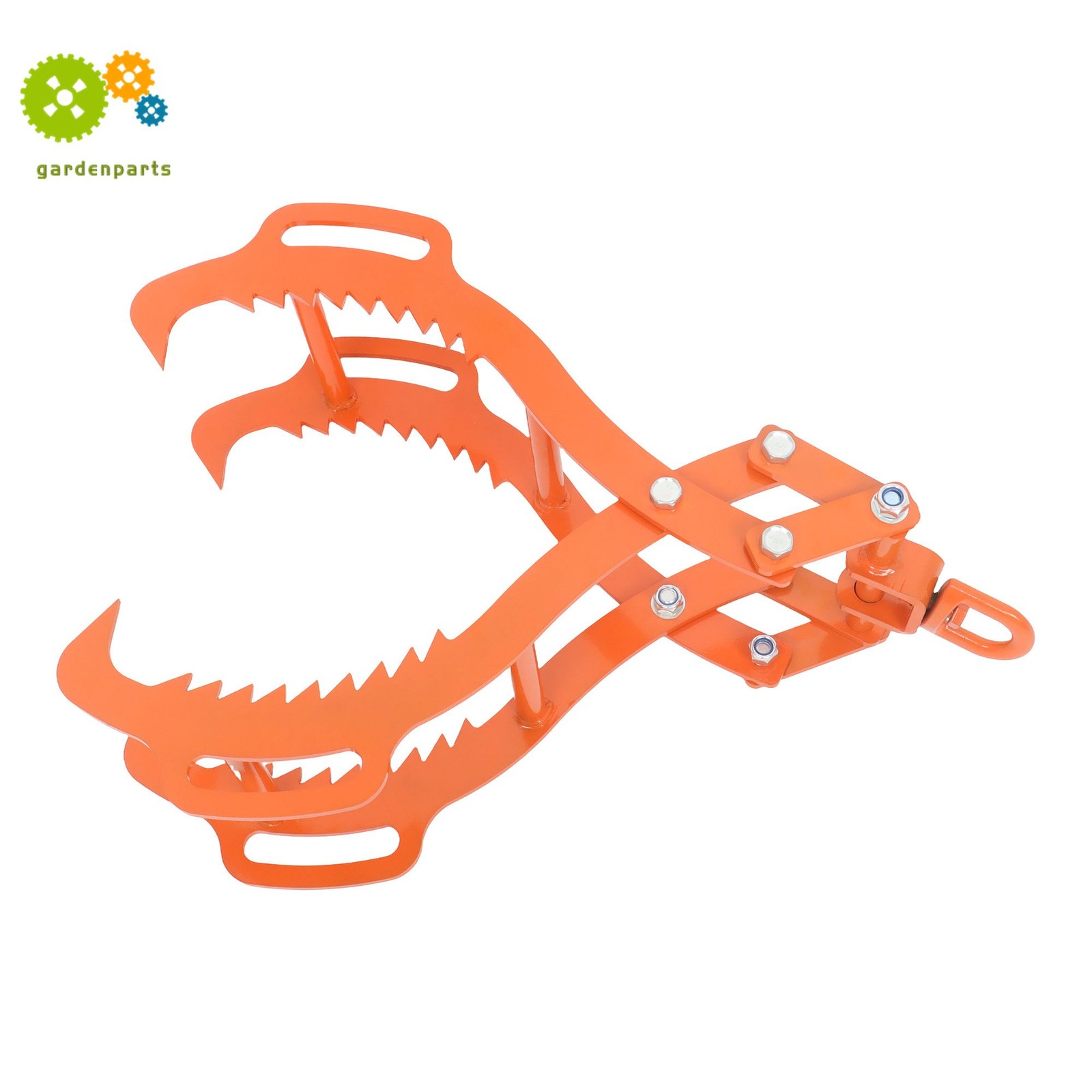 Heavy 4-Claw Log Tongs 28″ – Steel Timber Grapple Grabber For Lifting & Felling