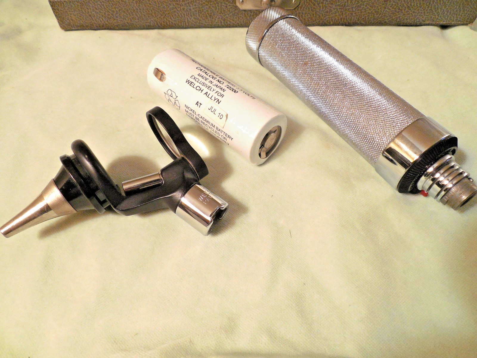 Lot 3 Welch Allyn Medical Exam Kits ENT Ear Nose Throat for Parts or Restore