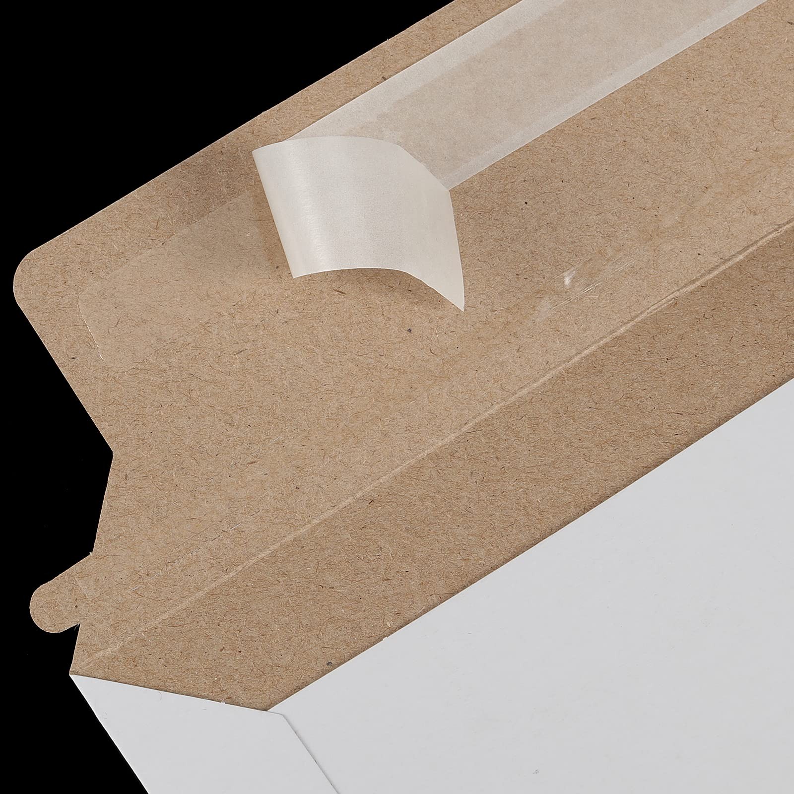100 Pack 12.8×9 Inch White Rigid Mailers Self Seal Stay Flat Cardboard Bulk