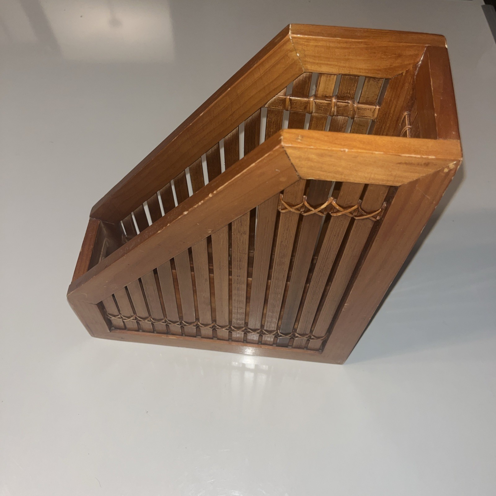 Bamboo File Holder & Office Product Organizer, Magazine Holder