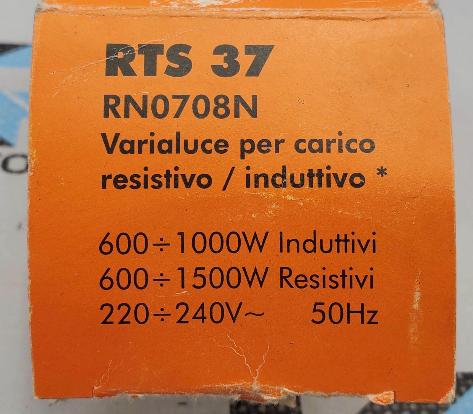 NEW Relco Lighting RN0708N RTS 37 Dimmer Switch 220-240V 600-1000W
