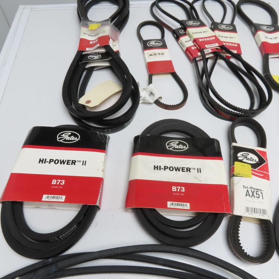 Gates Huge Variety V-Belt AX, 3VX, B, A Section Restock Resell Lot Of 30
