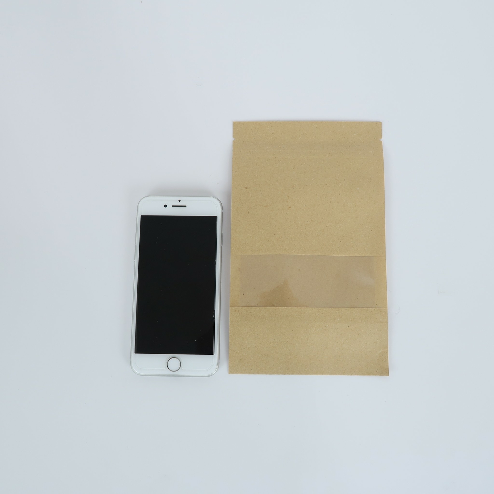 Brown Kraft/Silver/Kraft Stand Up Zip Seal Bags w/Clear Window Variety QTY Sizes