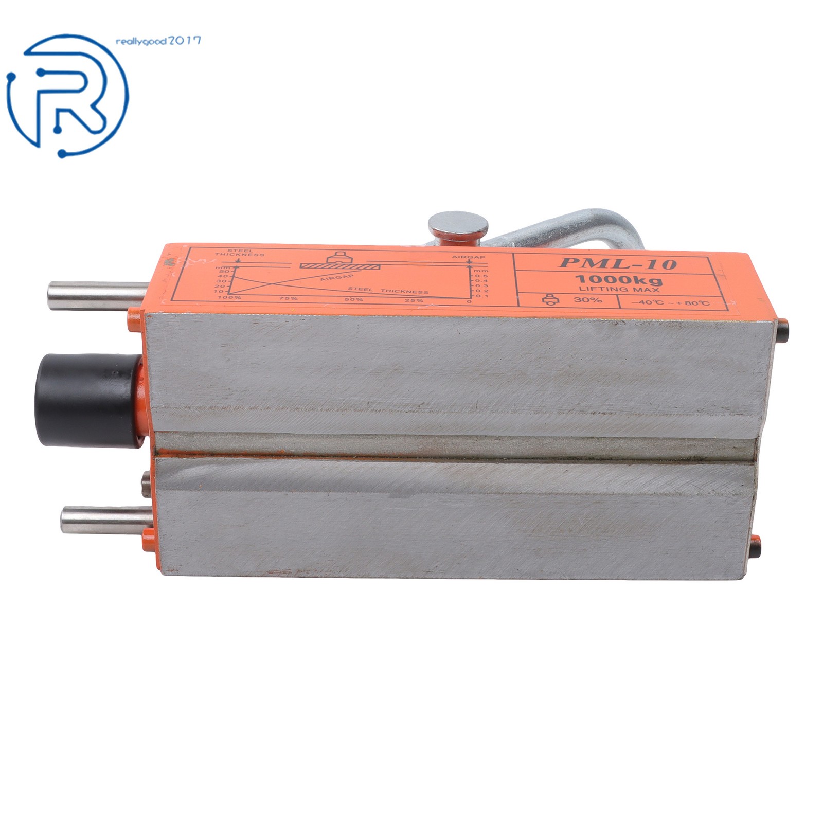 Heavy Duty Magnetic Lifter, 2200lbs/1000kg Pulling Capacity, 2 Safety Factor