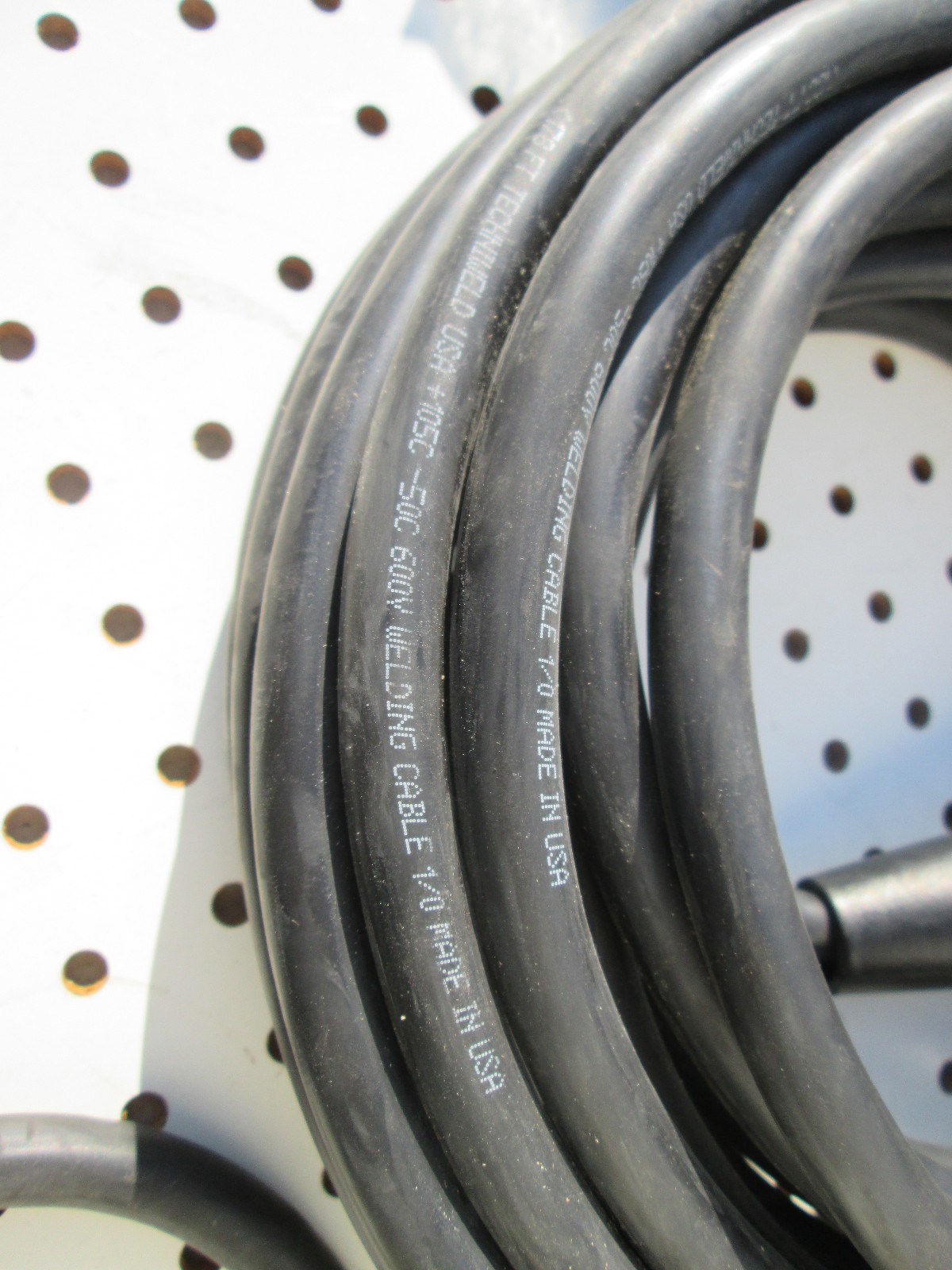 300 Amp Welding 2-50ft Lead Set LC40 ends 1/0 AWG cable W/stinger & ground clamp