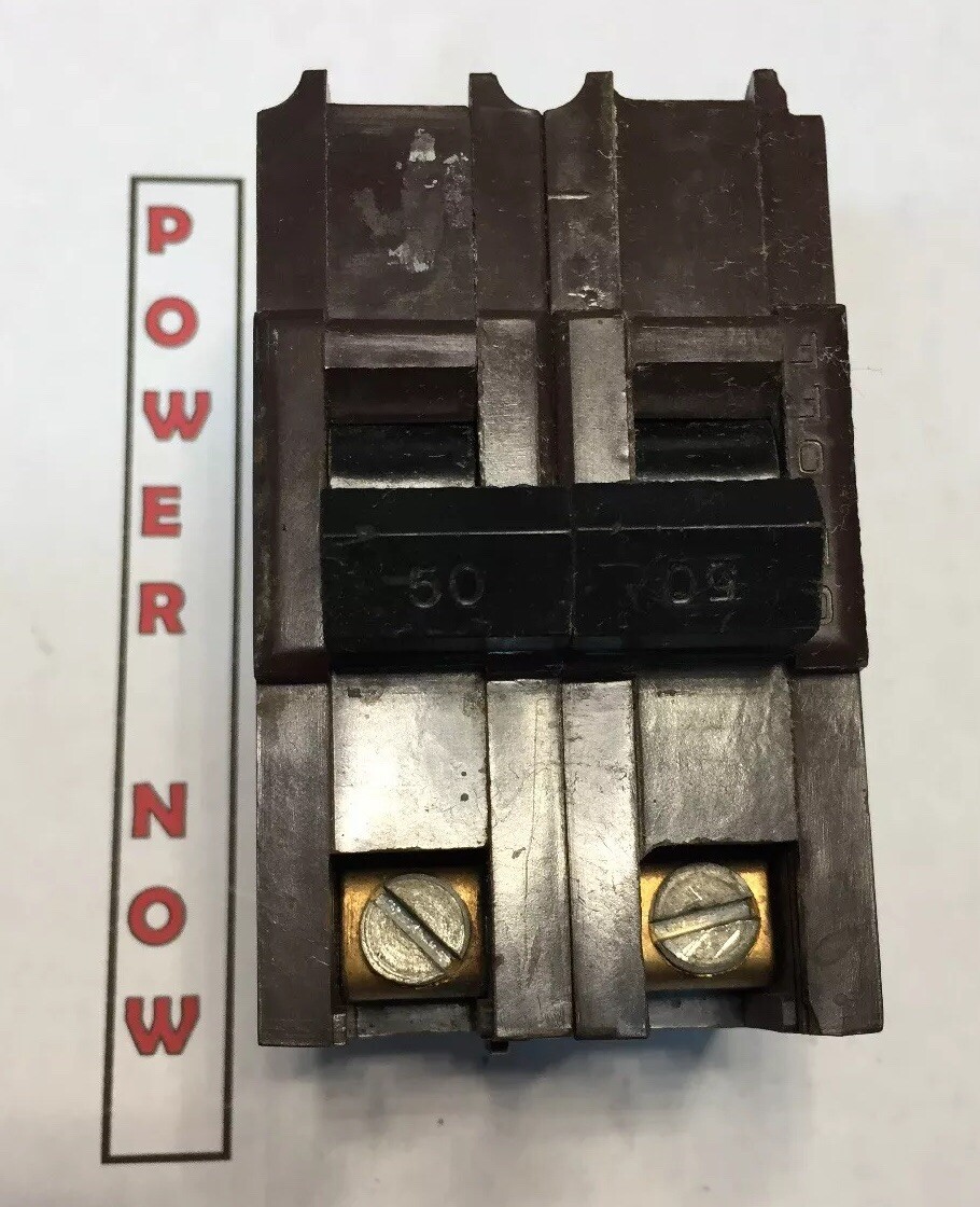 Federal Pacific FPE Stab-Lok Breaker 2 Pole 50 Amp 240V Thick – Ships Today