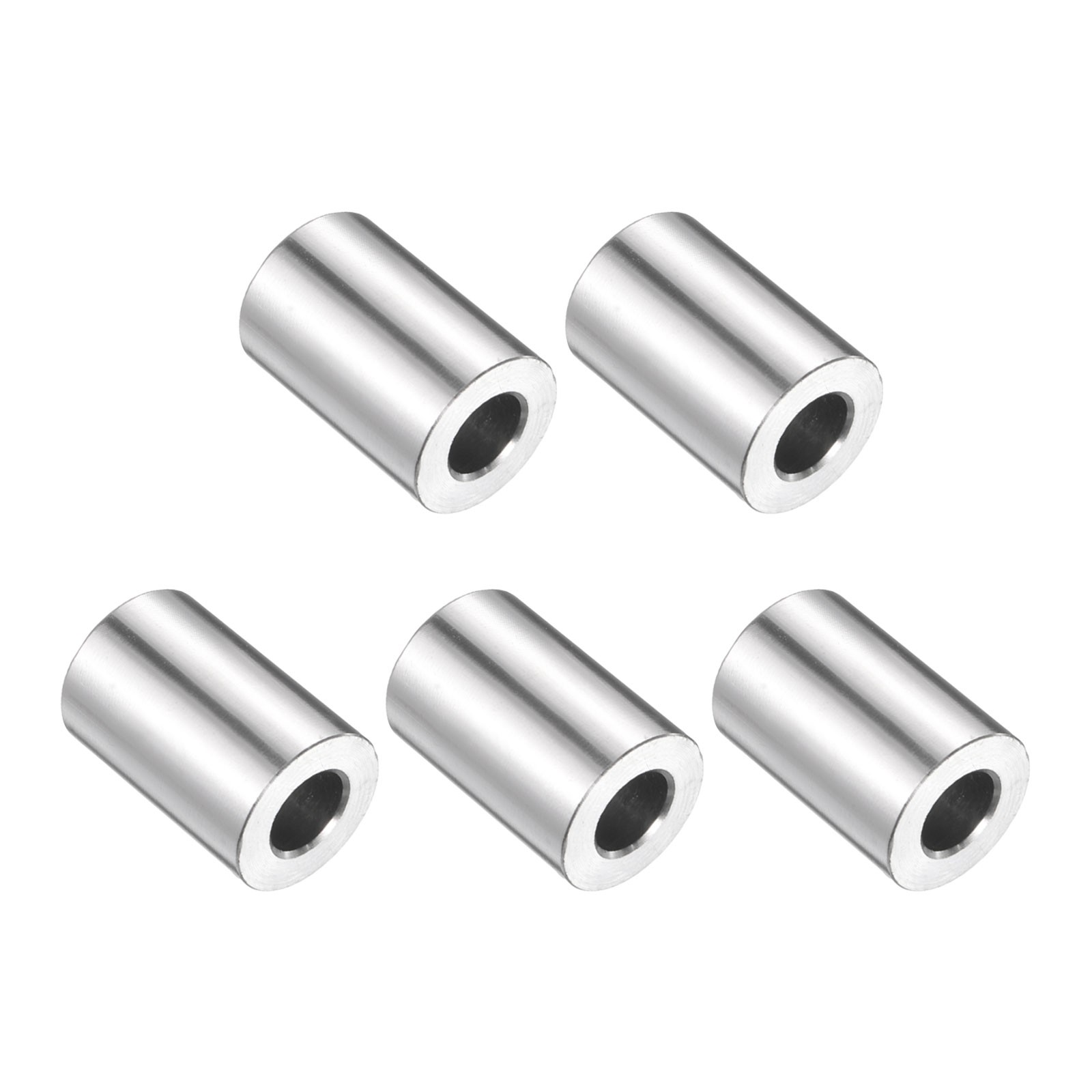 5pcs Stainless Steel Spacer 3/8″ Bore x 3/4″ OD x 1-1/2″ Length