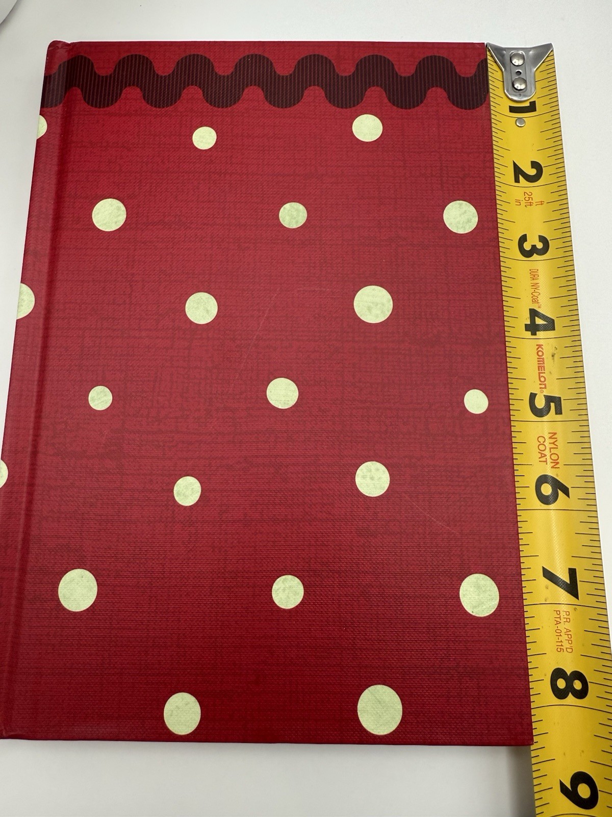 Hallmark Red Polka Dot Hardcover Journal 8×6 Lined Notebook Retro Inspo 2AD4417