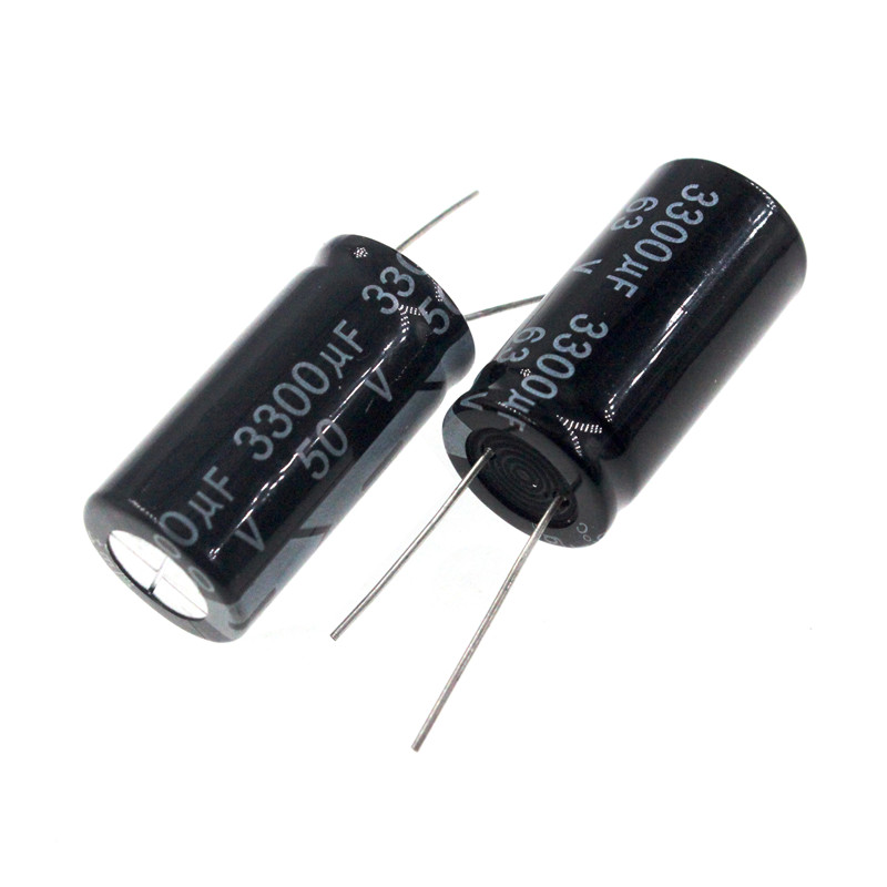 10pcs 50v 3300uf 3300mfd 105c aluminum electrolytic capacitor 18×35mm