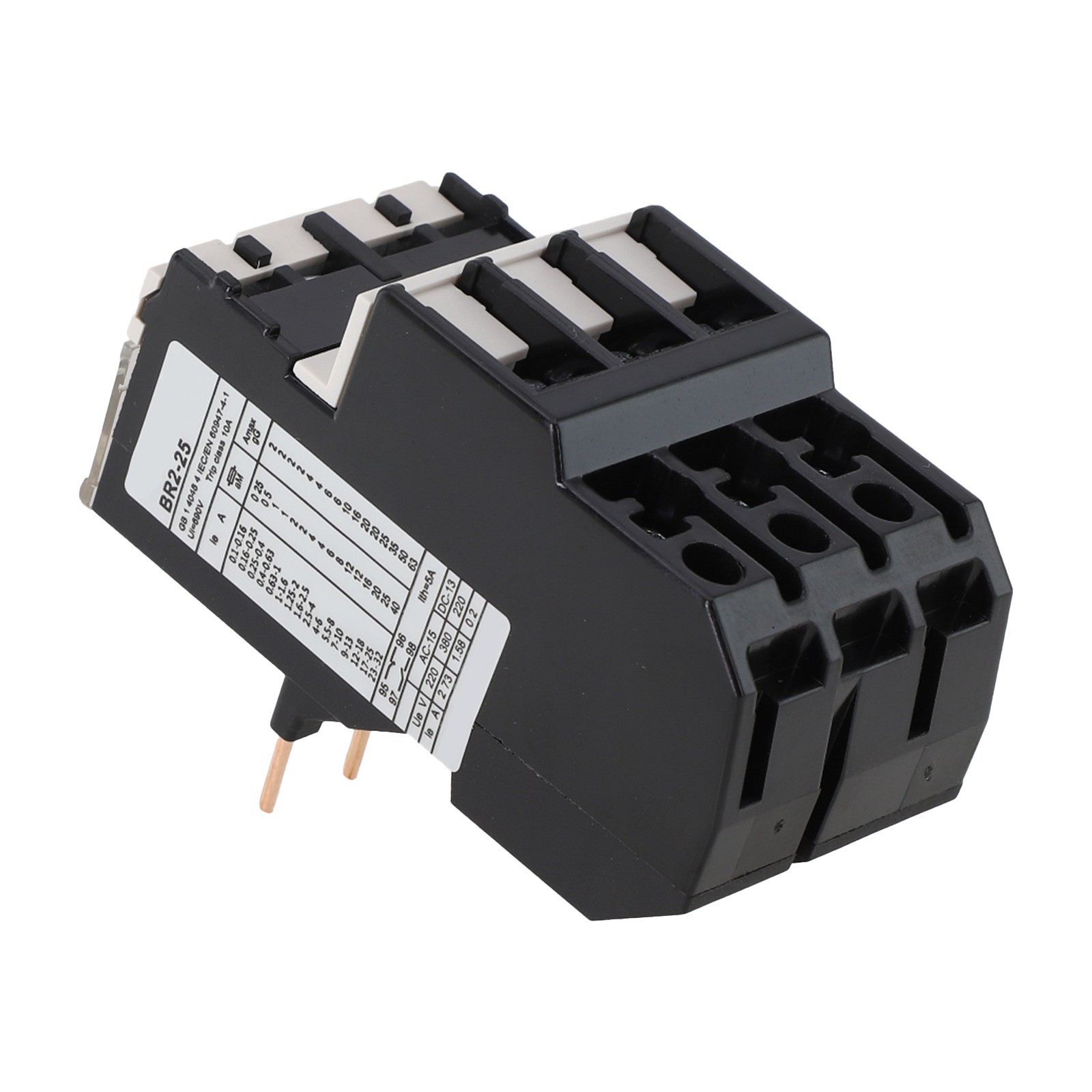 New Practical Motor Relay Thermal Overload 0.1-25Amp With Indicator Light