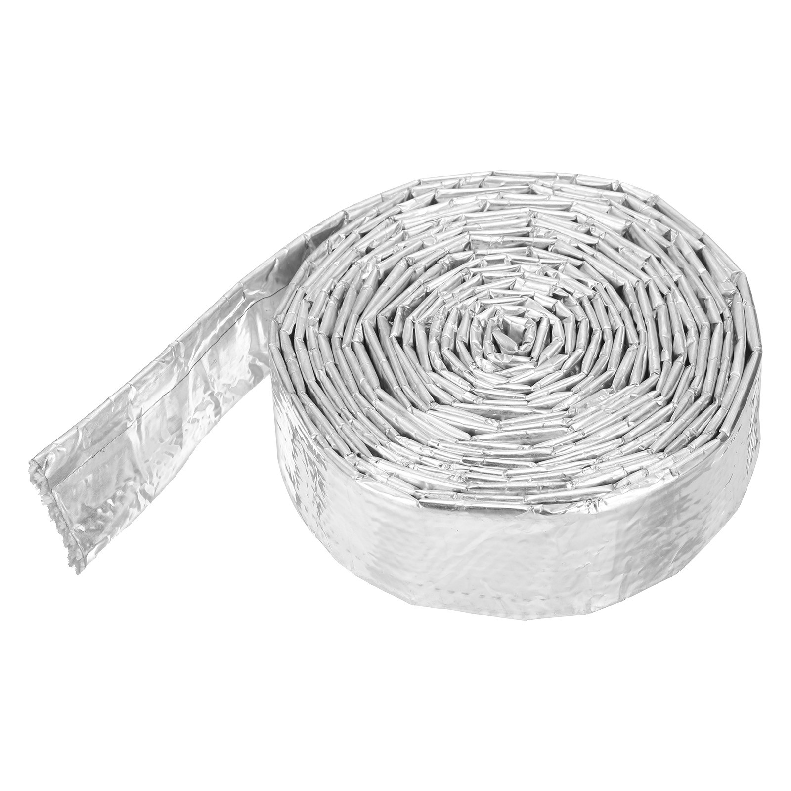5/8″ ID x 10.5FT Heat Shroud 3mm Aluminized Sleeving for Fuel Lines, Cables