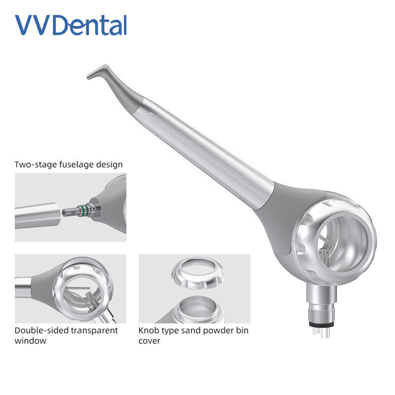 2/4 Holes Dental Prophy Air Flow Teeth Polishing Polisher Handpiece Hygiene Jet