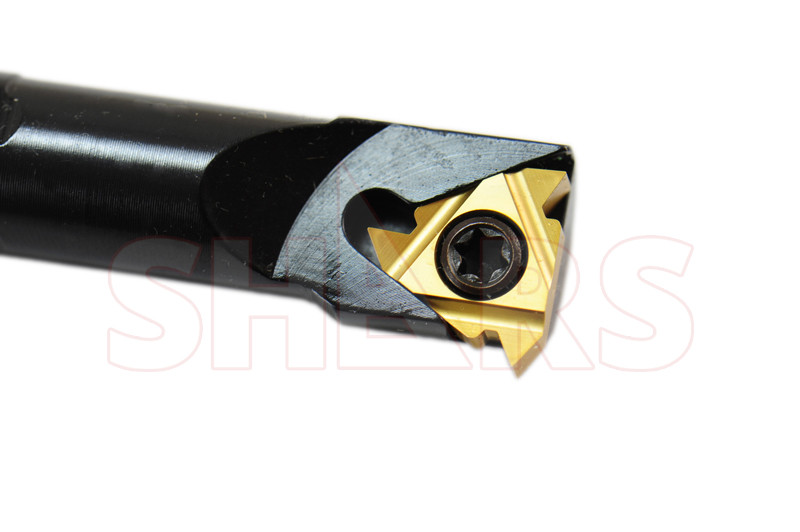 Shars 1/2 LH Internal Indexable Threading Boring Bar ER16 Insert Certificate P]