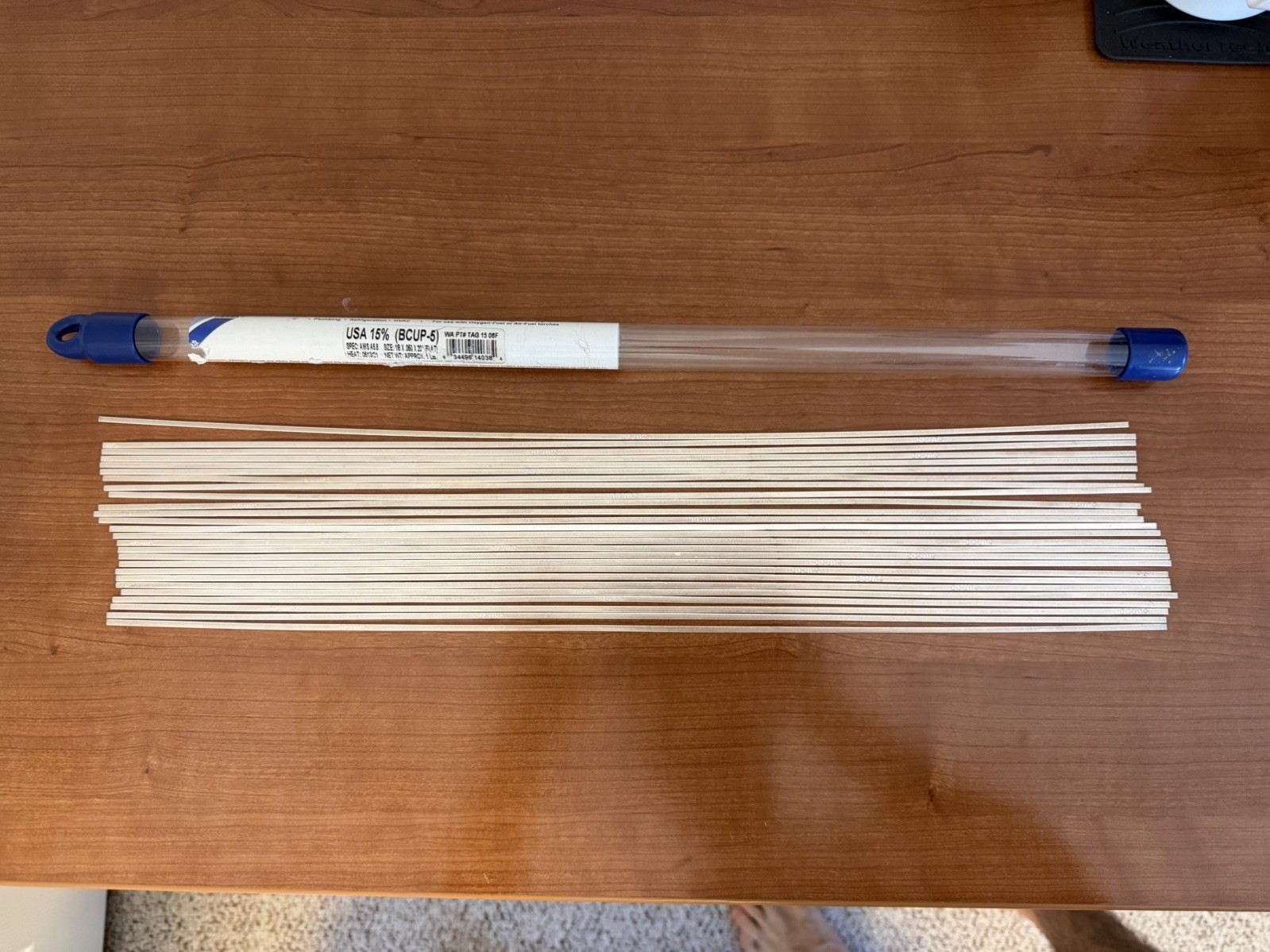 Washington Alloy 15% Silver Brazing Alloy Rods (26 Rods) 20 in long