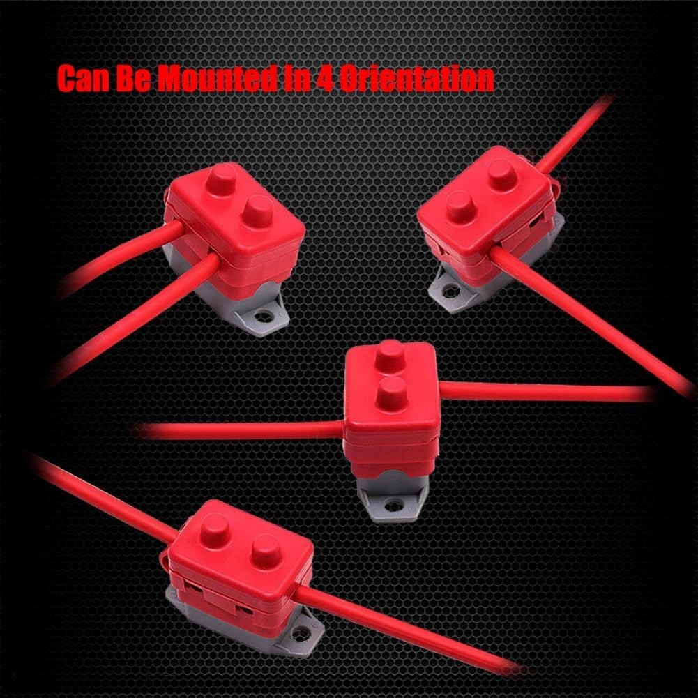 12V-24V 40A Auto Reset Circuit Breaker 2 Pack for Automotive Marine RV