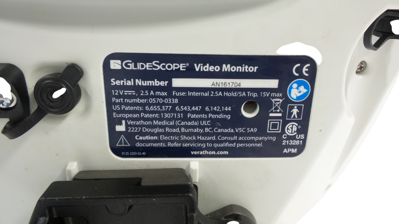 Verathon Glidescope Video Monitor 0570-0338 – Free Shipping
