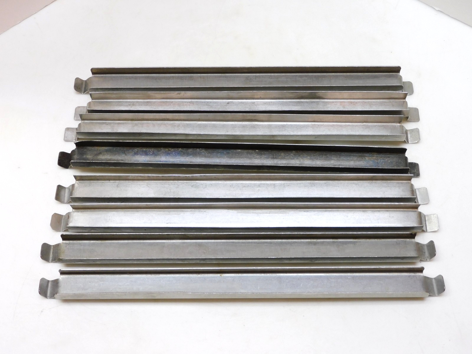 No Name 12″ Stainless Steel Adapter Bar Steam Table Divider Assorted Lot of 8