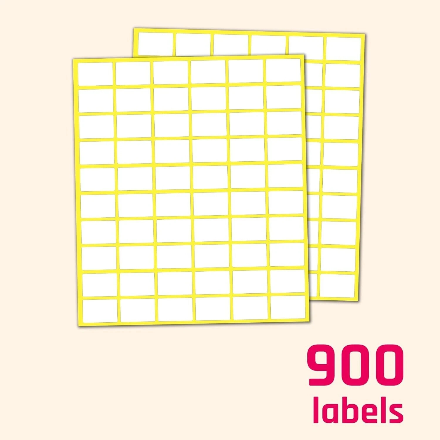 900 Pcs Matte Small White Labels Stickers Blank Labels Removable Price Tags Lab