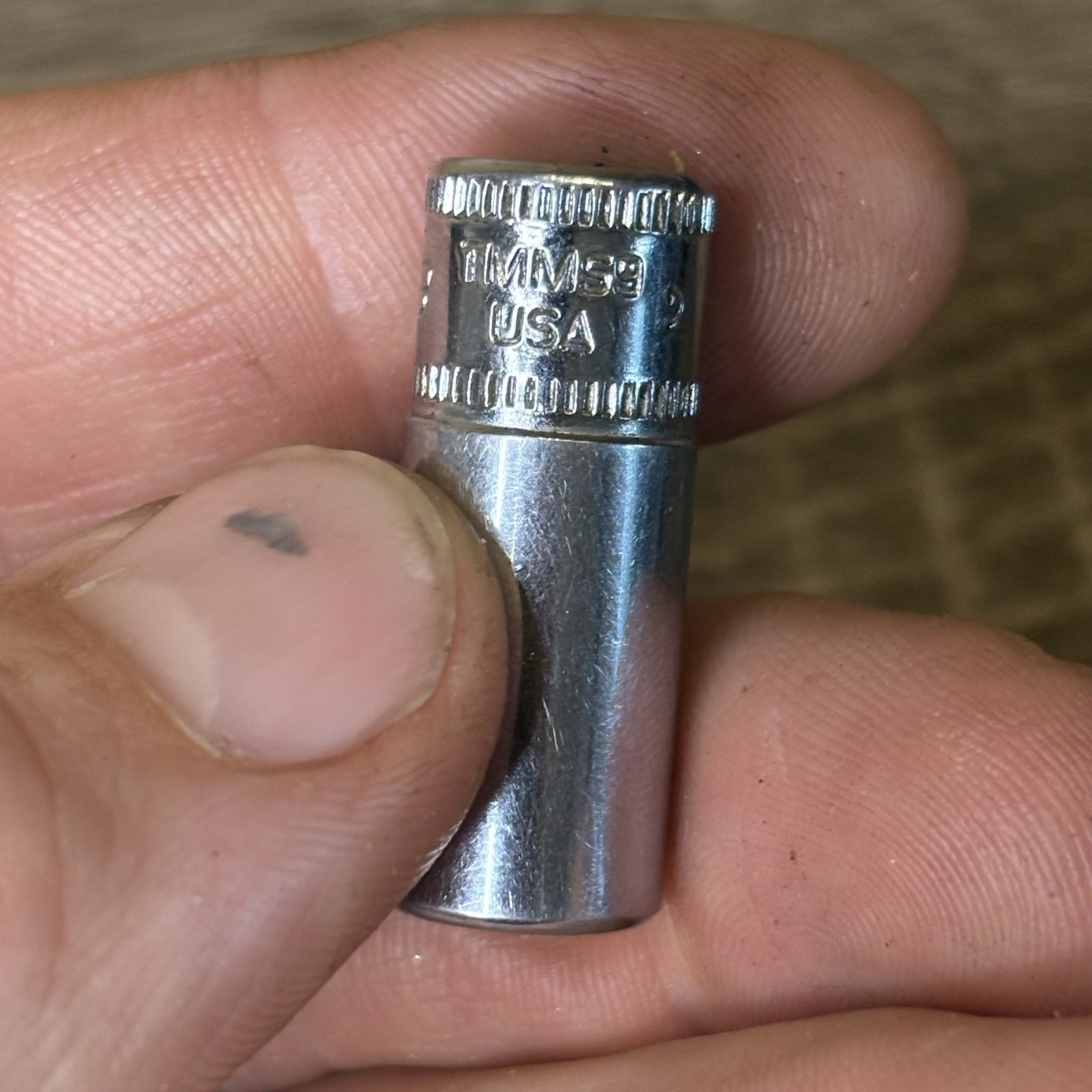 Snap-on TMMS9 Semi-Deep Socket 1/4″ Drive 9mm Metric 6-Point Flank Drive