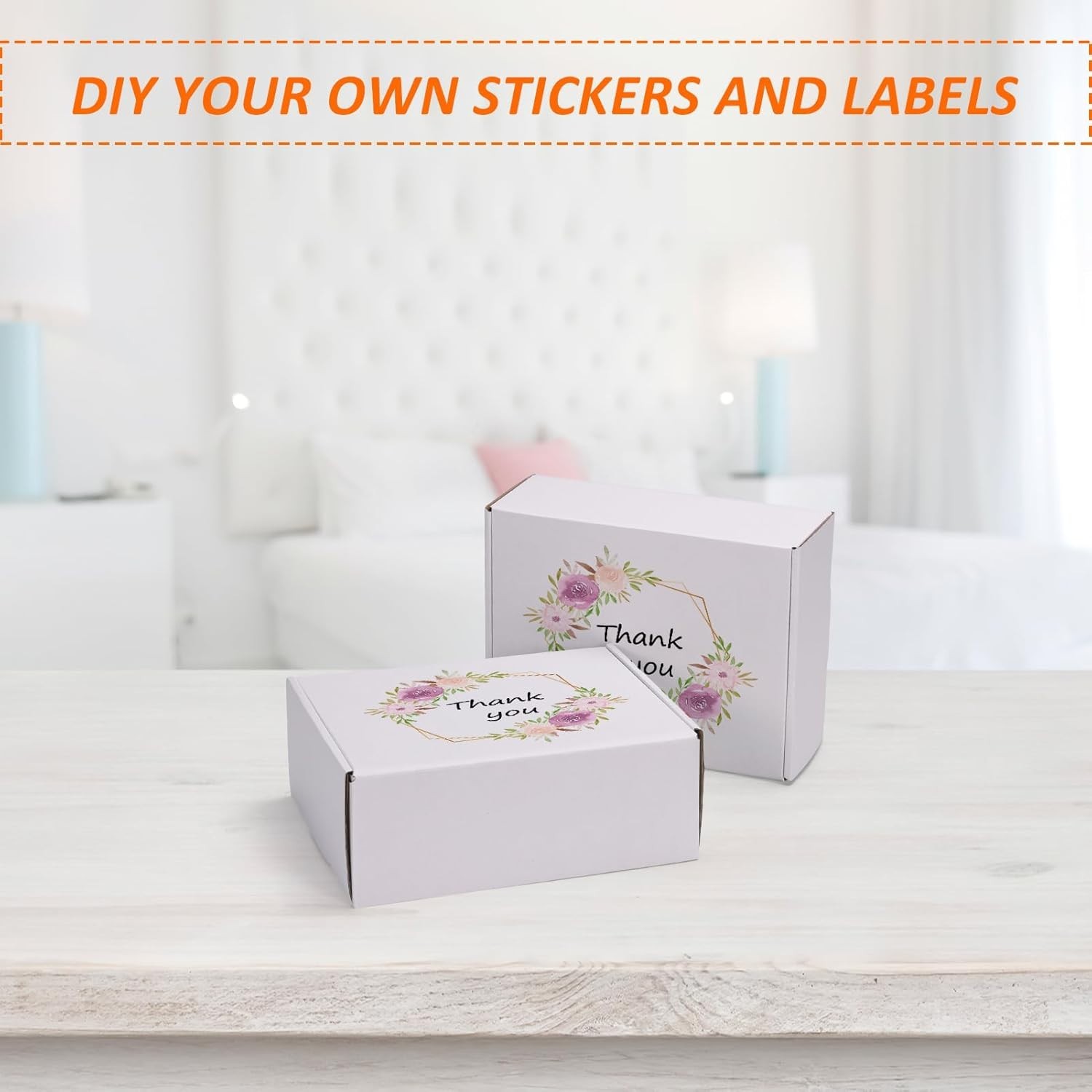 Set of 25 White 8x6x3 Inches Corrugated Shipping Boxes – Eco-Friendly Solution
