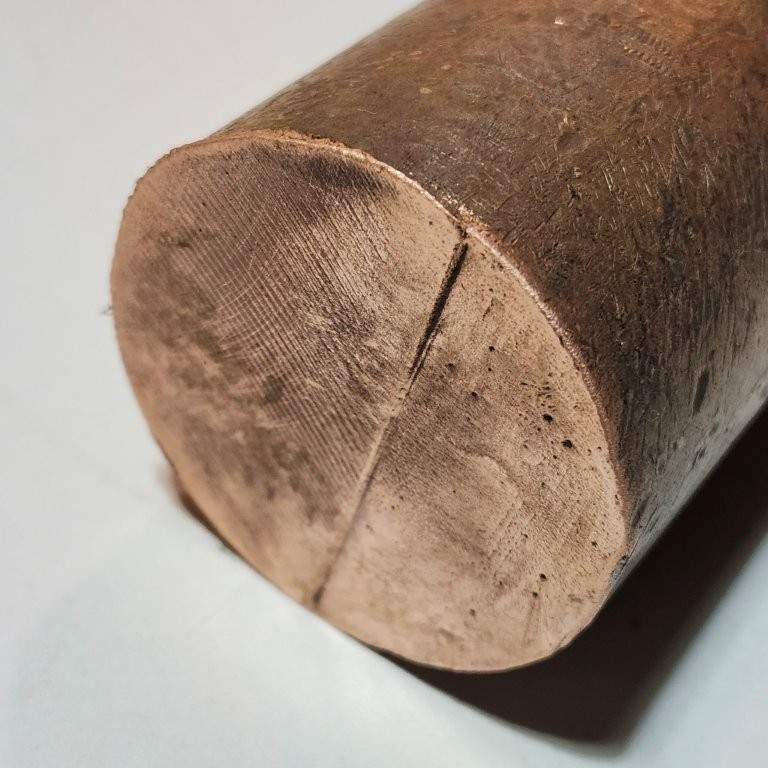 2-1/4″ x 16″ Copper Round Bar Stock New Old Stock as Shown Weight of 20.50 Lbs.